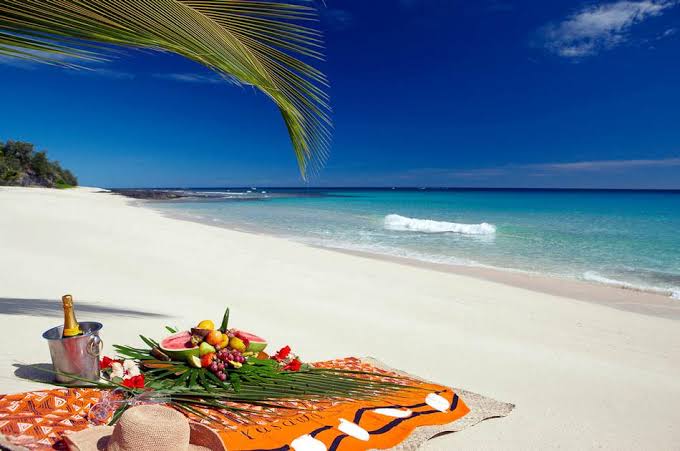 Relaxing on Zanzibar beach