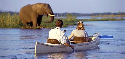 Canoeing Momella Lakes
